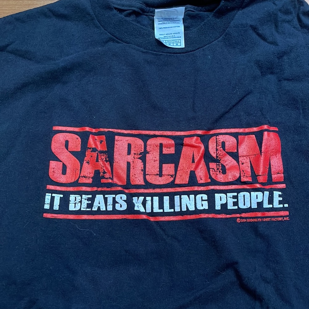 Sarcasm graphic t-shirt